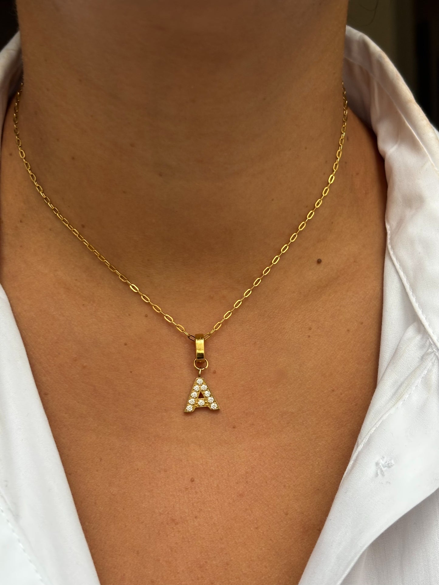 Collier personnalisable Initiale ALIX