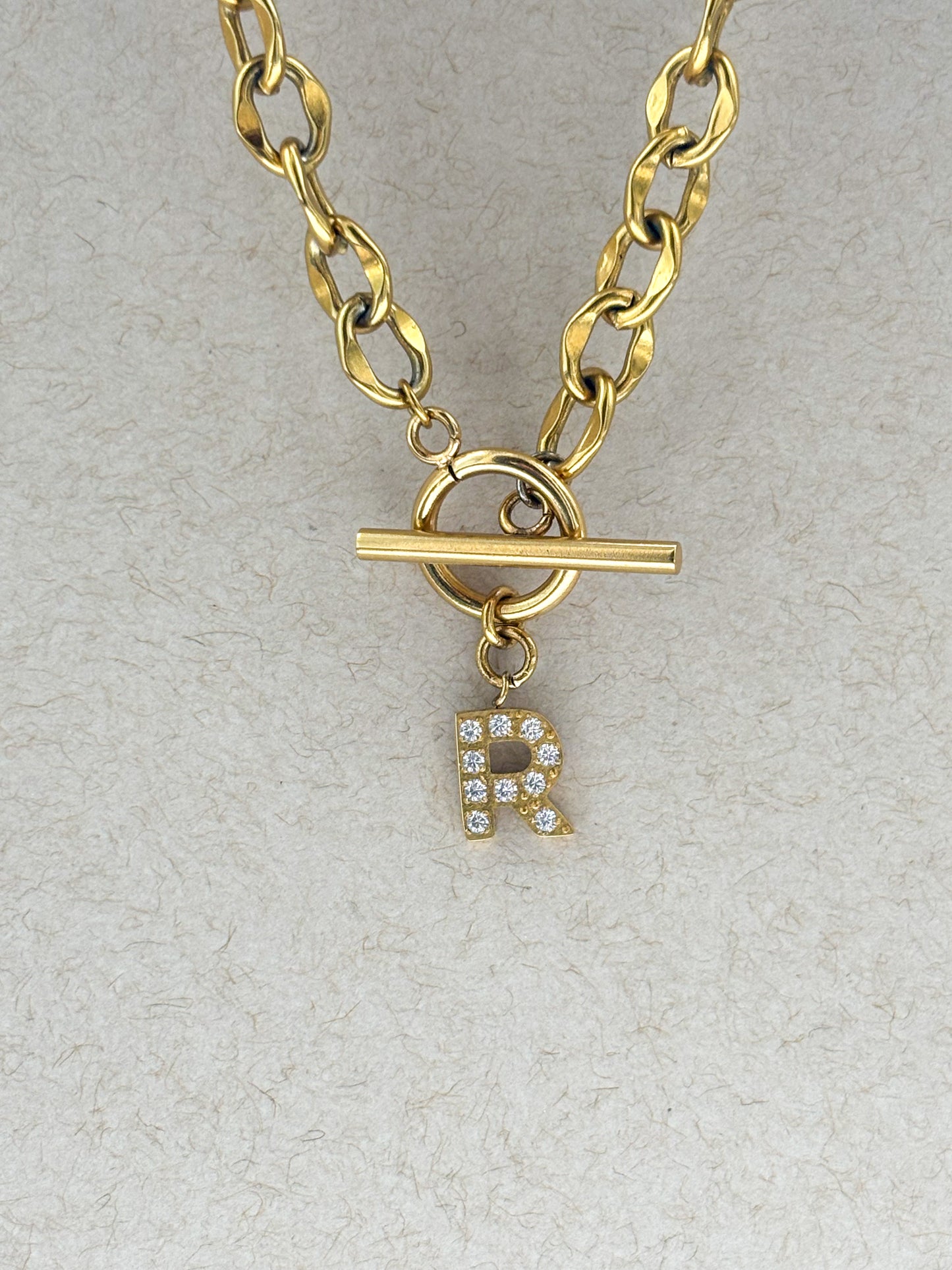 Collier personnalisable Initiale RITAJ