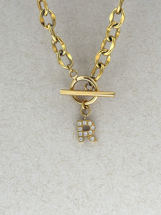 Collier personnalisable Initiale RITAJ