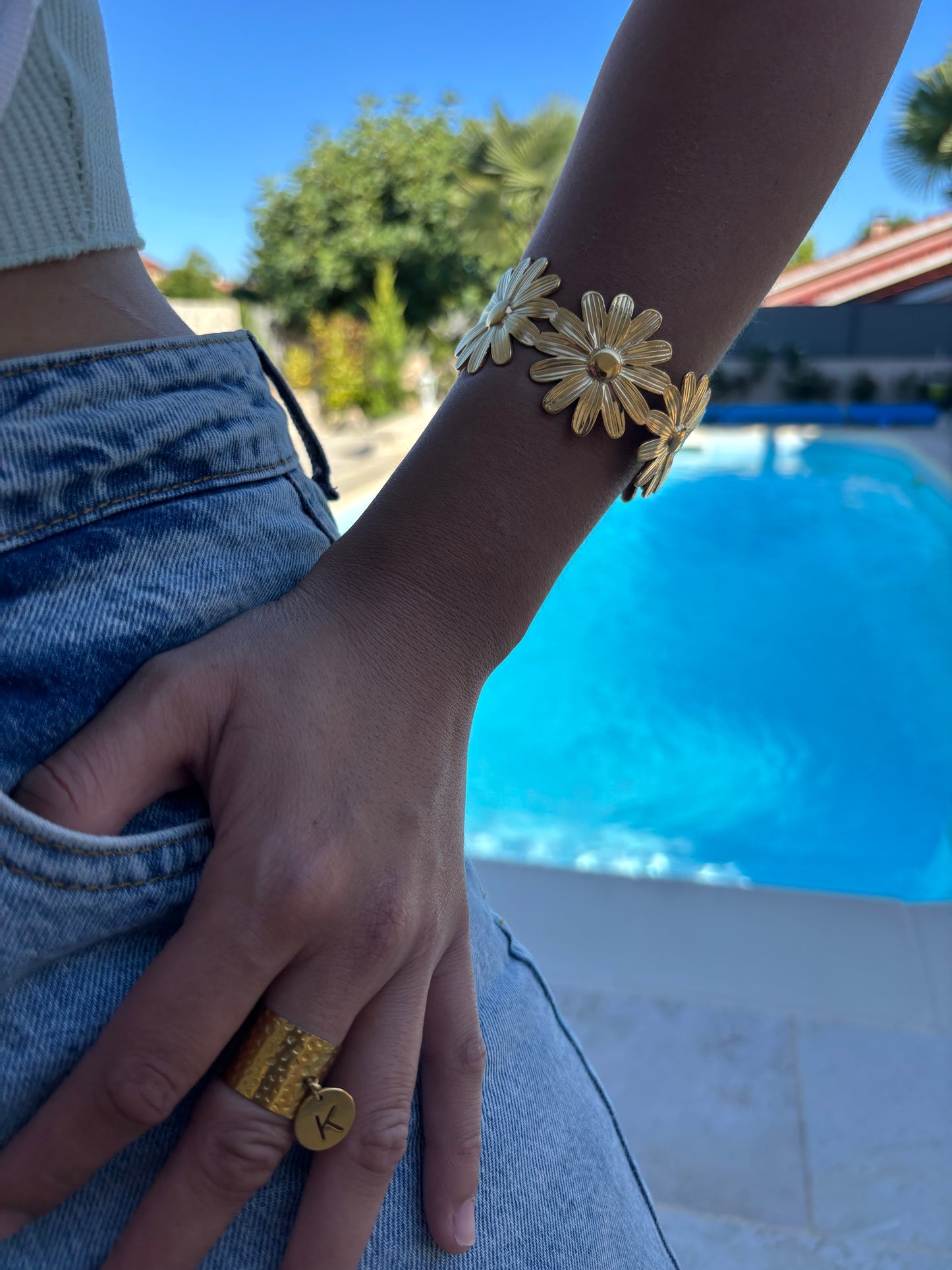 Bracelet Jonc FLORA