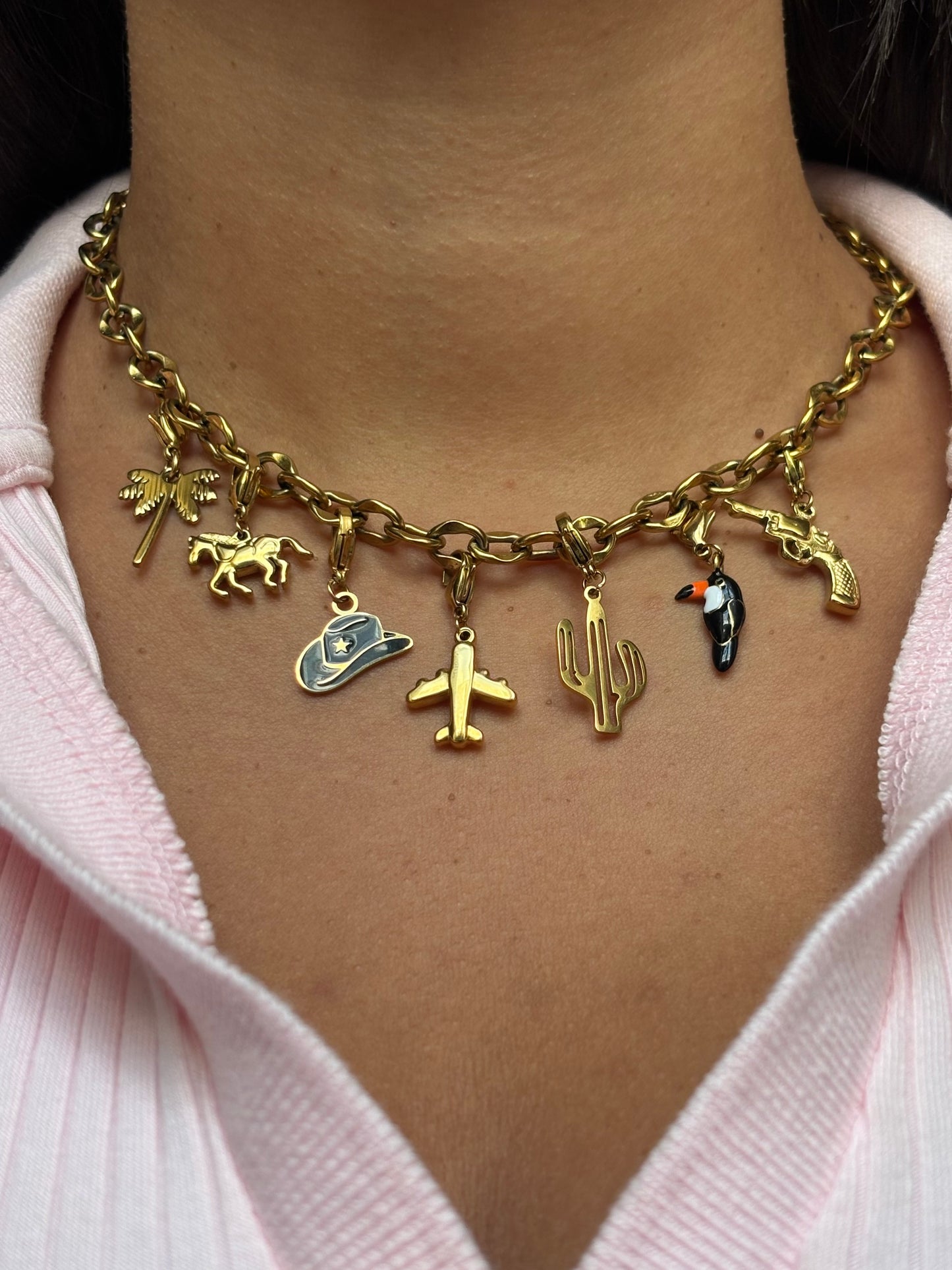 Collier personnalisable Charms interchangeables SHERINE