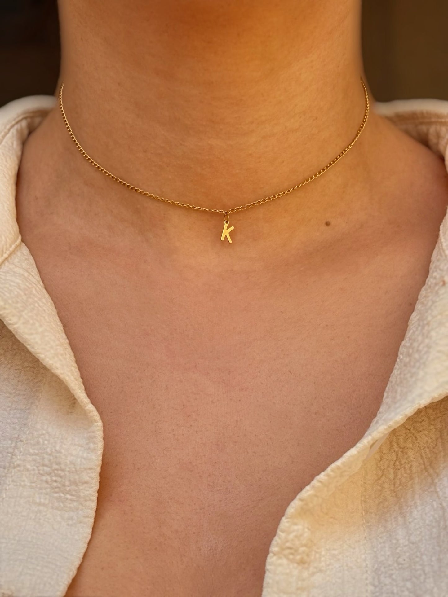 Collier personnalisable Initiale KENZA