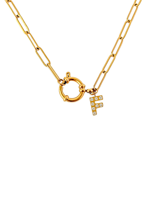 Collier personnalisable Initiale FARA