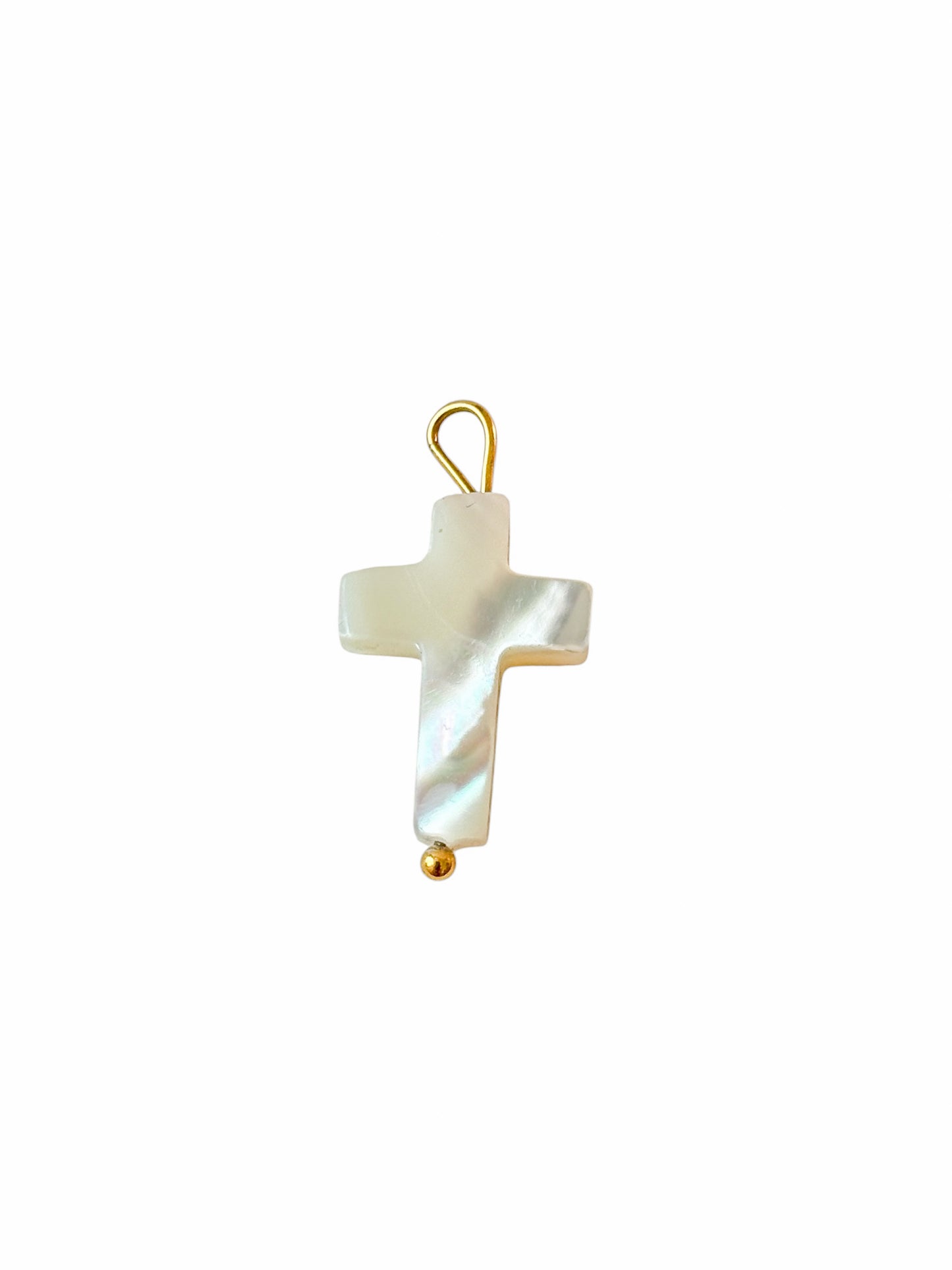 Charm CROIX NACRE