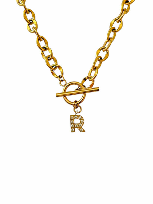Collier personnalisable Initiale RITAJ